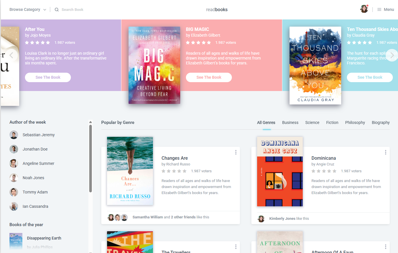 Responsive Book Store with API and localStorage thumbnail