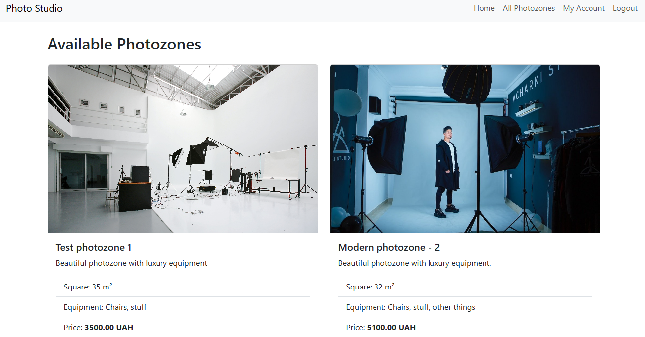 Photostudio website: my diploma journey in PHP thumbnail